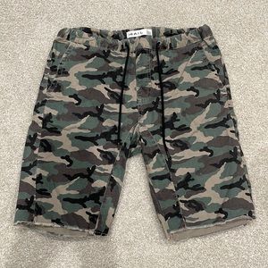 The Rail Camo print shorts